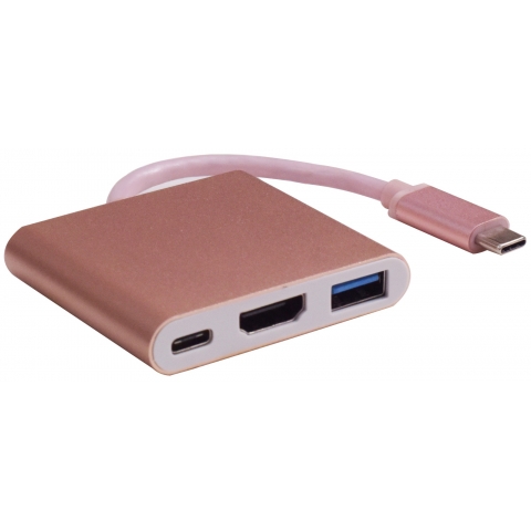 Type-C to USB 3.0/HDMI/Type-C Charging Adapter