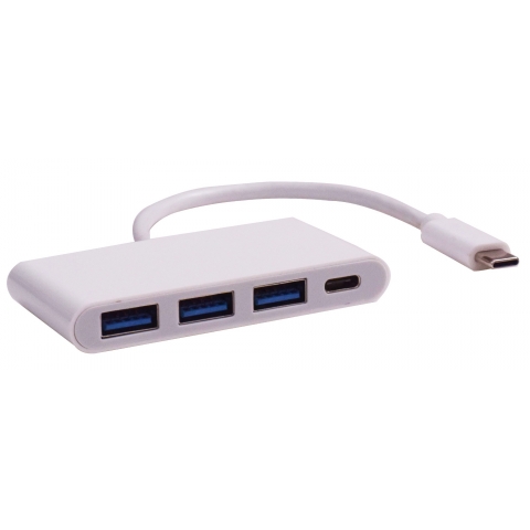 USB 3.1 Type-C to USB3.0X4+Type-C Charging HUB