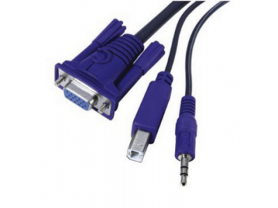 KVM Cable with VGA,USB AM/BM