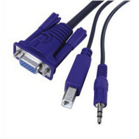 KVM Cable with VGA,USB AM/BM