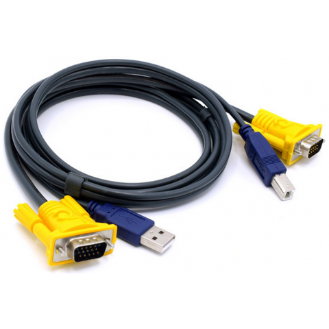 High Quality VGA AM USB2.0 printer KVM Cable