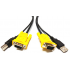 High Quality VGA AM USB2.0 printer KVM Cable