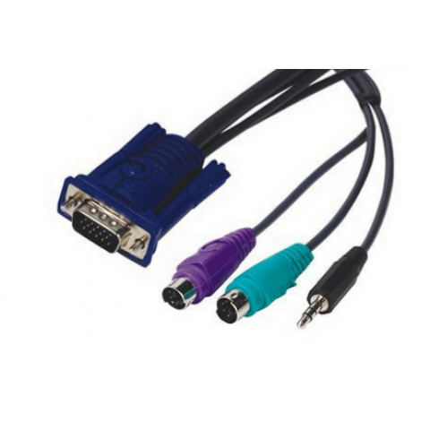 KVM Cable with VGA,USB AM/BM