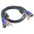 KVM Cable with VGA,USB AM/BM