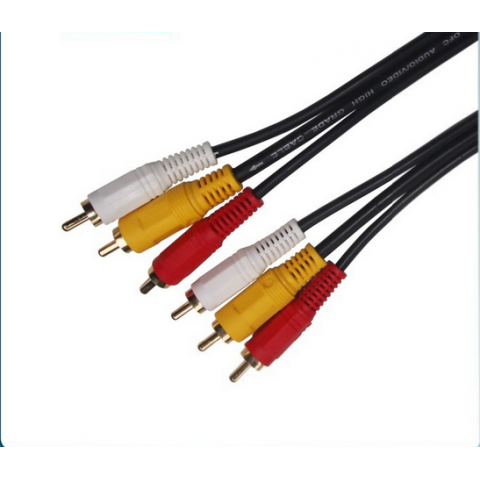 Component Audio Video Cable Male To Male 3 RCA To 3 RCA Cable