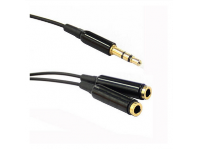 3.5mm male to 2RCA female cable