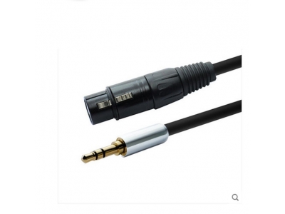 Male XLR to 3.5mm Microphone Cable for Amplifier or Mixer