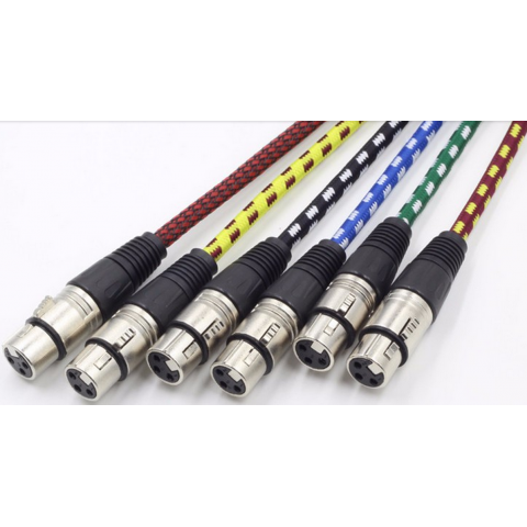 Male to female extension XLR audio cable