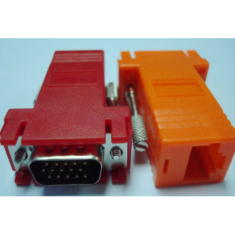 RJ45 female to VGA 15pin male modular adpater