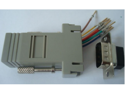 RJ45 Female to DB9 RS232 male Modular Adapter