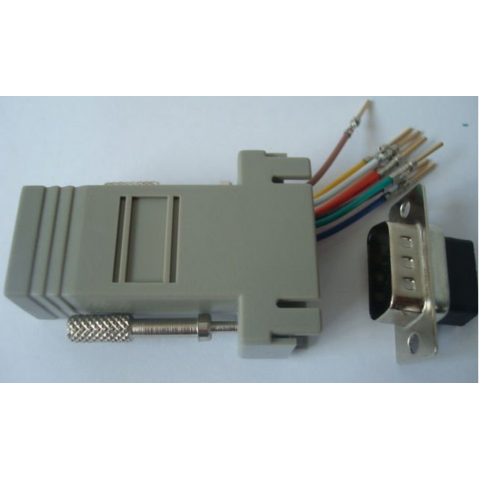 RJ45 Female to DB9 RS232 male Modular Adapter