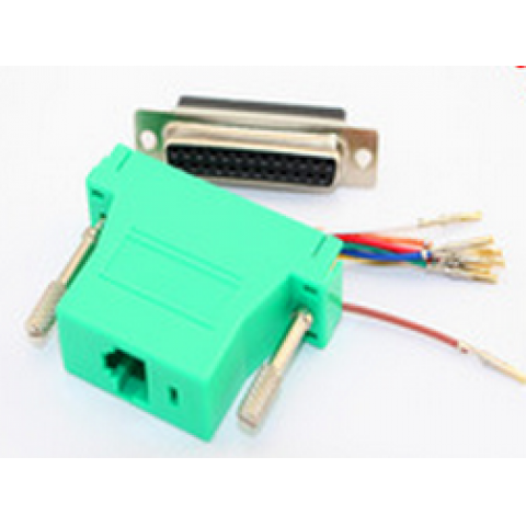 RJ45 to DB25 Female Modular Adapter