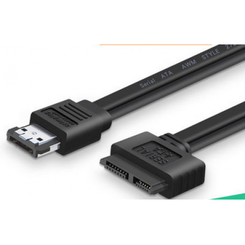 Slimline SATA Serial ATA 7+6P to 7 Pin SATA IDE 2 Pin Power Cable Cord