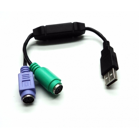 USB2.0 Male Type to PS/2 Female Cable Adapter Converter PS2 keyboard Mouse