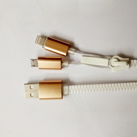 USB2.0 A Male to Micro B 5Pin&iphone charging cable