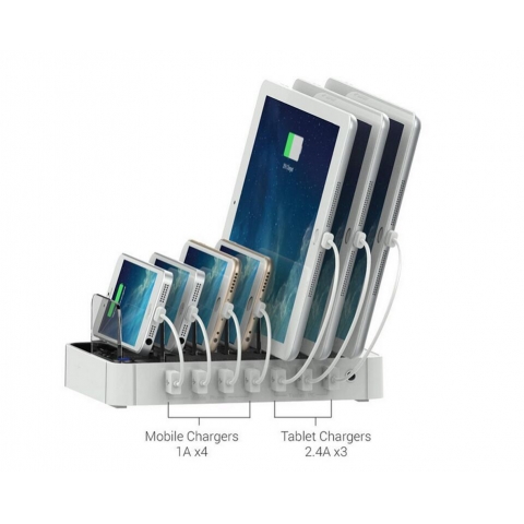 7 Ports USB Smart Power Station