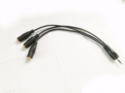 3.5MM Female to 3x3.5mm F Cable Audio Cable