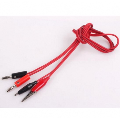 Banana to Small Alligator clips