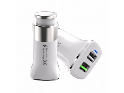 QC3.0 double usb quick car charger double usb car charger