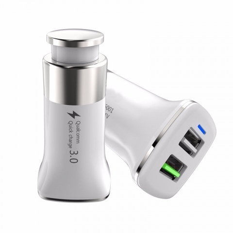 QC3.0 double usb quick car charger double usb car charger