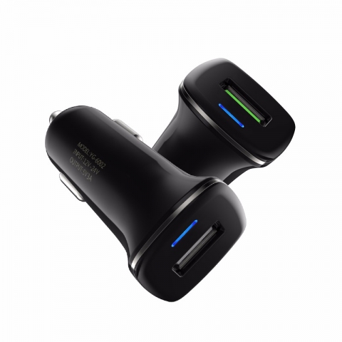 Quick Charge 3.0 2 Port  USB Car Charger