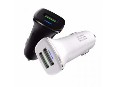 Quick Charge 3.0 2 Port  USB Car Charger