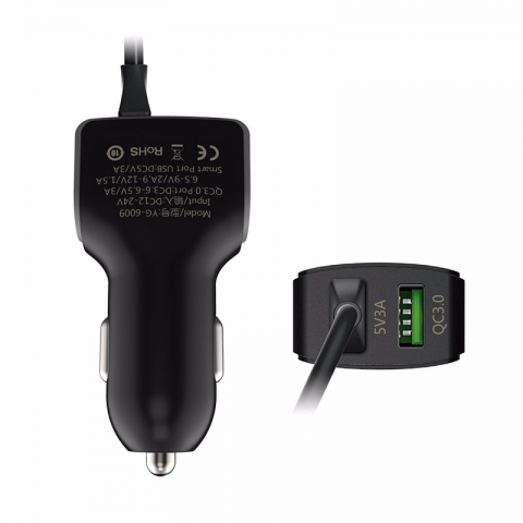 Quick QC3.0 Car Charger 2Port USB