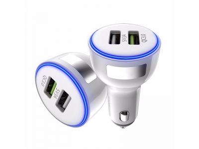 QC3.0 Battery Car Charger with 5V3A 2port USB