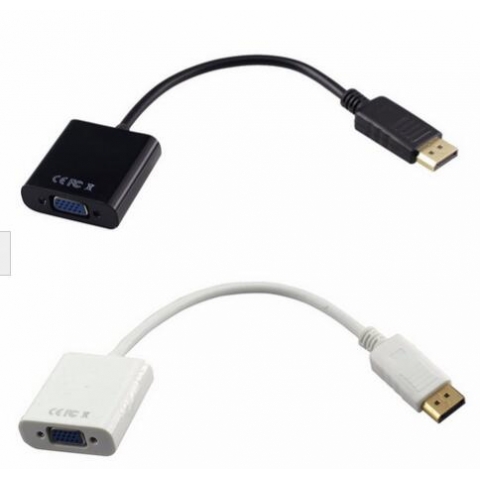 DP to VGA Female Adapter Cable Converter