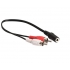 3.5mm stereo female to 2 rca male cable