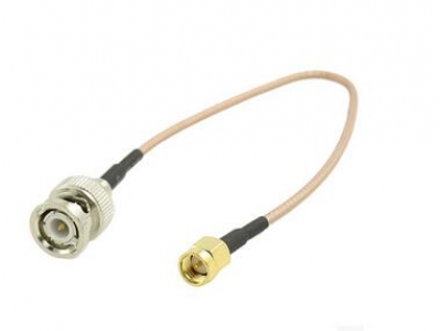 BNC female jack to SMA male plug connector RG174 rf pigtail cable