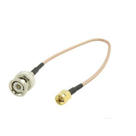 BNC female jack to SMA male plug connector RG174 rf pigtail cable