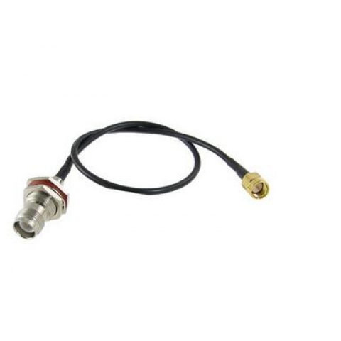 BNC female jack to SMA male plug connector RG174 rf pigtail cable