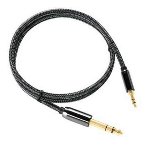 3.5mm to 6.35mm audio extension speaker cable