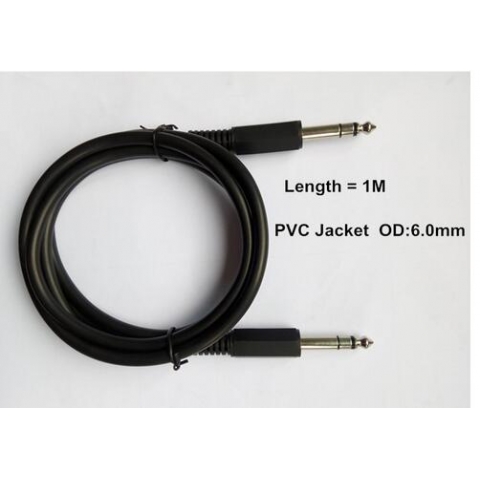 Quarter 6.3mm 1/4 inch male shielded speaker audio cable