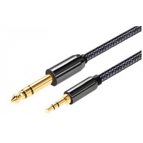 3.5mm to 6.35mm audio extension speaker cable