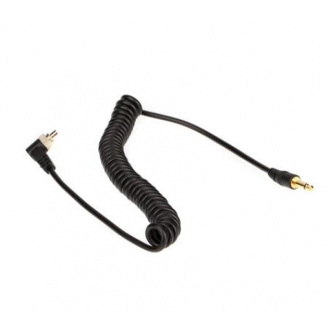 3.5mm Flash Sync Cable Cord with Screw Lock to Male Flash PC