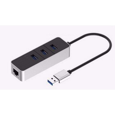 3 Ports USB 3.0 Gigabit Ethernet Lan RJ45 Network Adapter Hub to 1000Mbps Mac PC