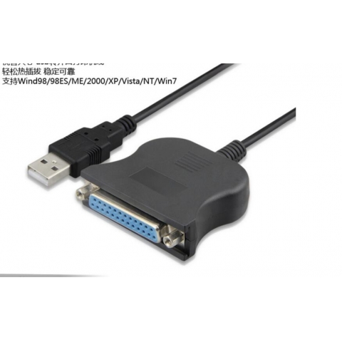 USB A to DB25 Female Parallel Converter