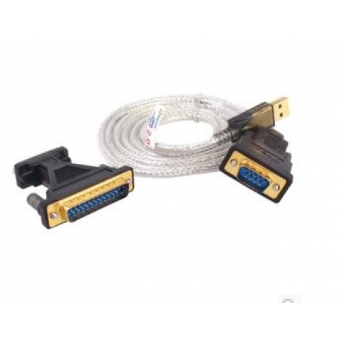 USB 2.0 to DB9/25 pin Serial RS232 Cable DB9/DB25 Adapter