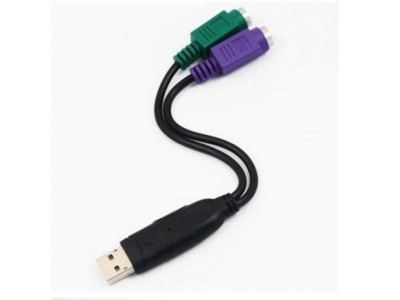 USB2.0 Male Type to PS/2 Female Cable Adapter Converter PS2 keyboard Mouse