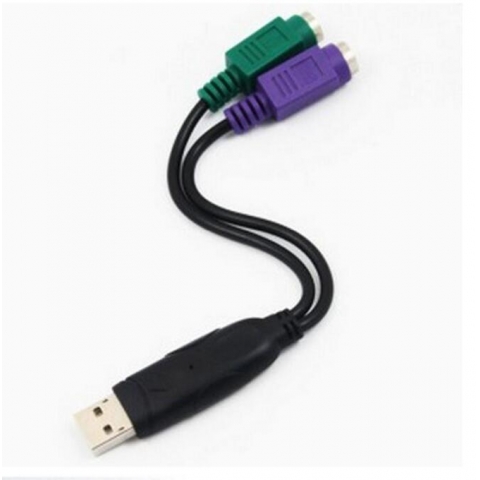 USB2.0 Male Type to PS/2 Female Cable Adapter Converter PS2 keyboard Mouse