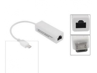 Micro USB to Ethernet LAN Network RJ45 Card Adapter for Android OS Tablet