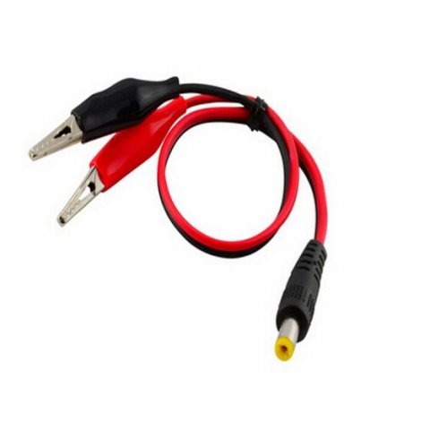 12-24V alligator clip to dc plug test cable