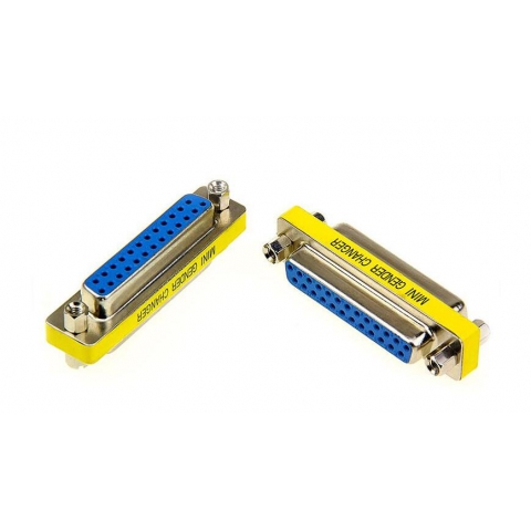 Mini Gender Changer DB25 Male to Male Parallel Printer adapter