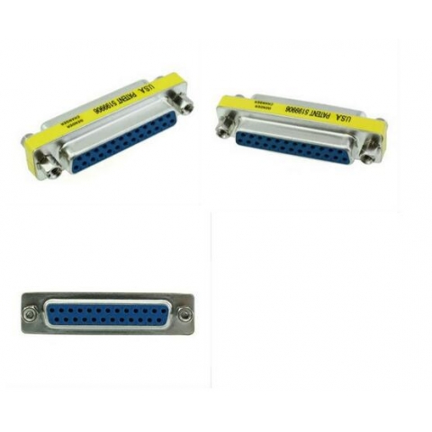Mini Gender Changer DB25 Male to Male Parallel Printer adapter