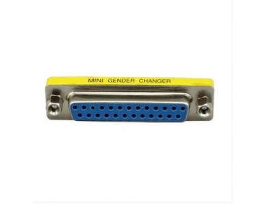 Mini Gender Changer DB25 Male to Male Parallel Printer adapter