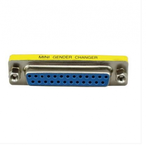 Mini Gender Changer DB25 Male to Male Parallel Printer adapter