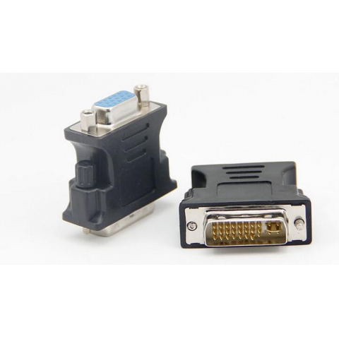 Right Angled 90 Degree VGA SVGA Female To DVI 24+5 male DVI to VGA Adapter