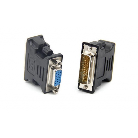 Right Angled 90 Degree VGA SVGA Female To DVI 24+5 male DVI to VGA Adapter